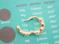 925 Sterling Silver  Huggie  20g/16g