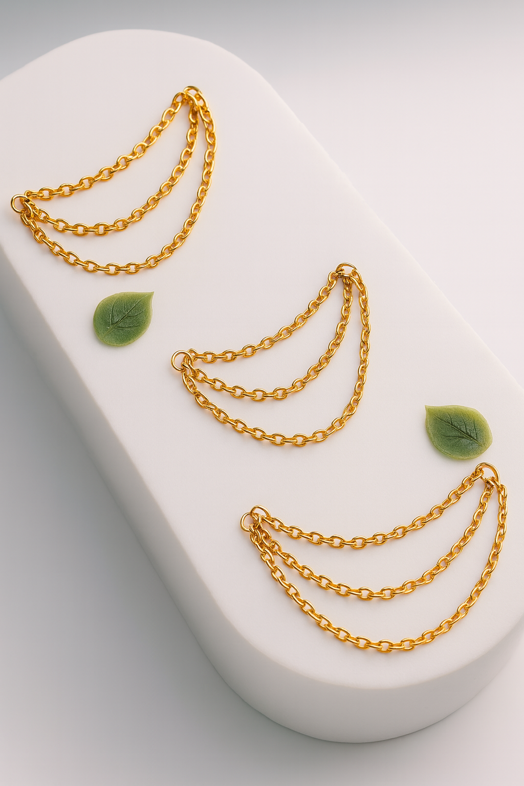 PVD Gold Titanium Triple Add on Chain