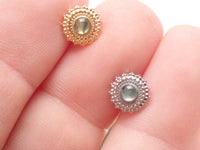 Moss Agate Threadless  Mandala