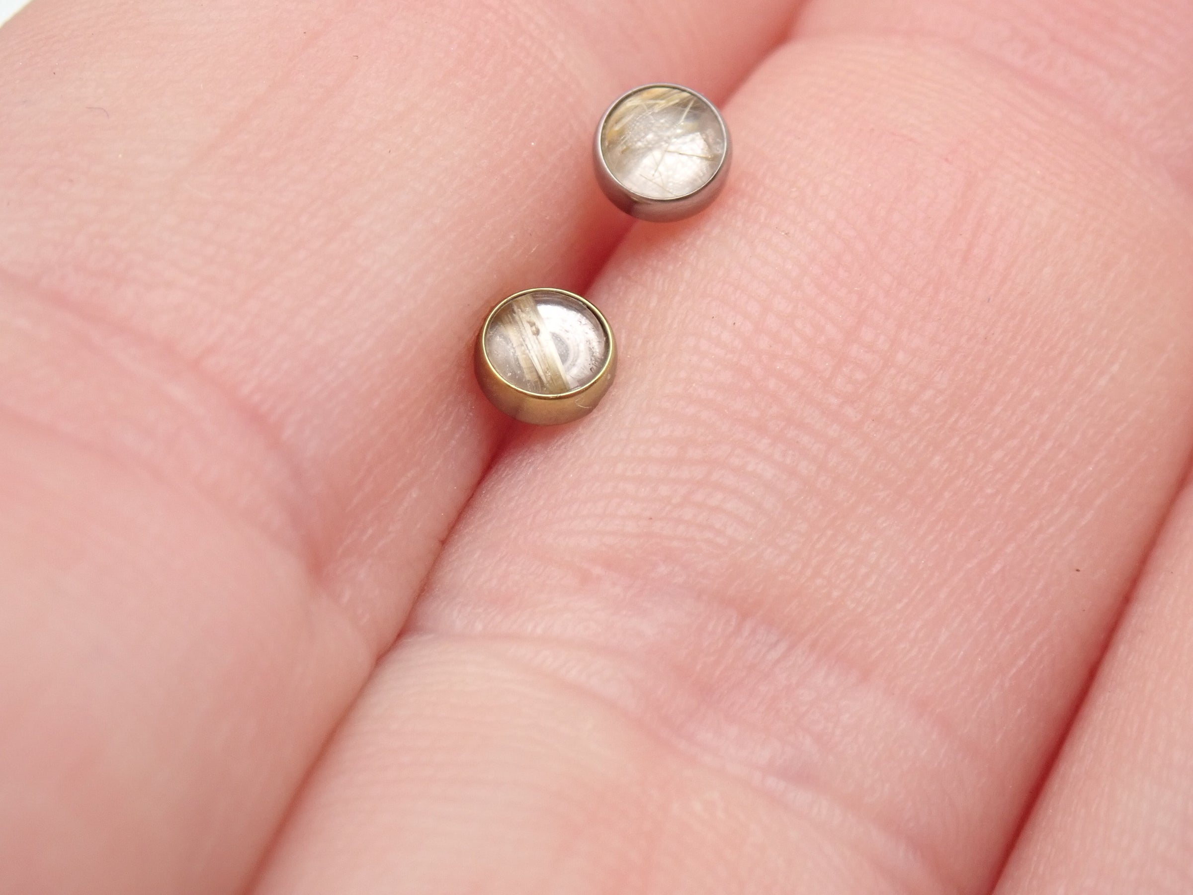 Internally Threaded Rutilated Quartz 0.9/1.2mm