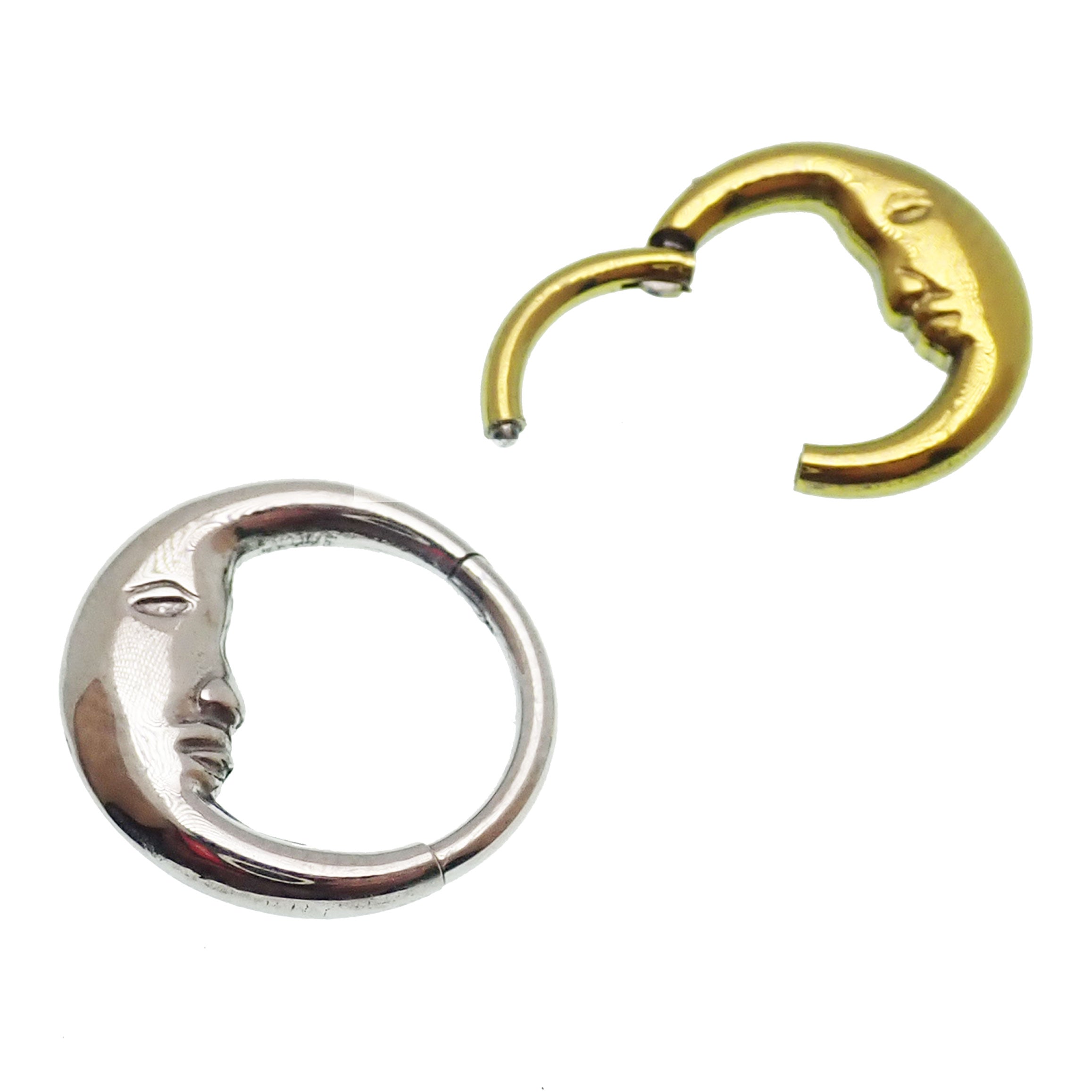 Moon face hinged clicker 16g