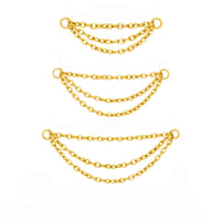 PVD Gold Titanium Triple Add on Chain