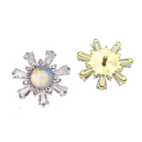 Aurora opal Flower Cluster 0.9mm