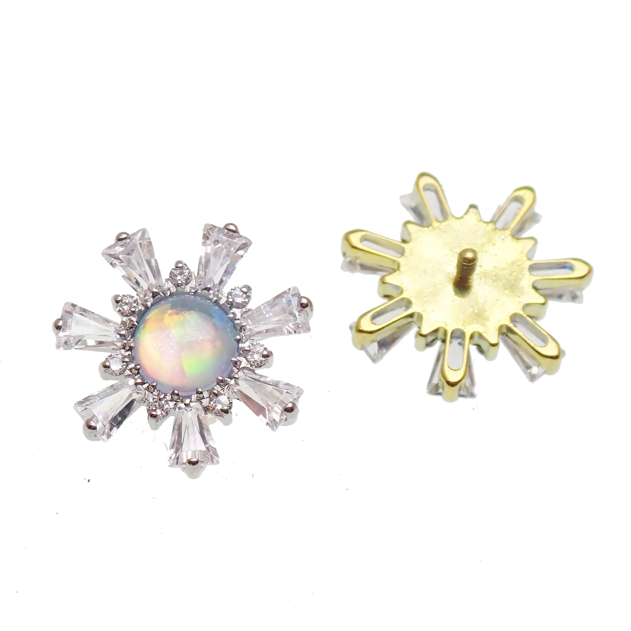 Aurora opal Flower Cluster 0.9mm