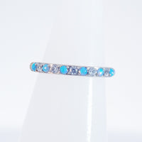 16g Titanium Opal & CZ Hinged Clickers