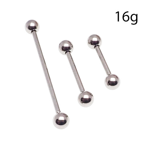 Internally threaded titanium barbell sale