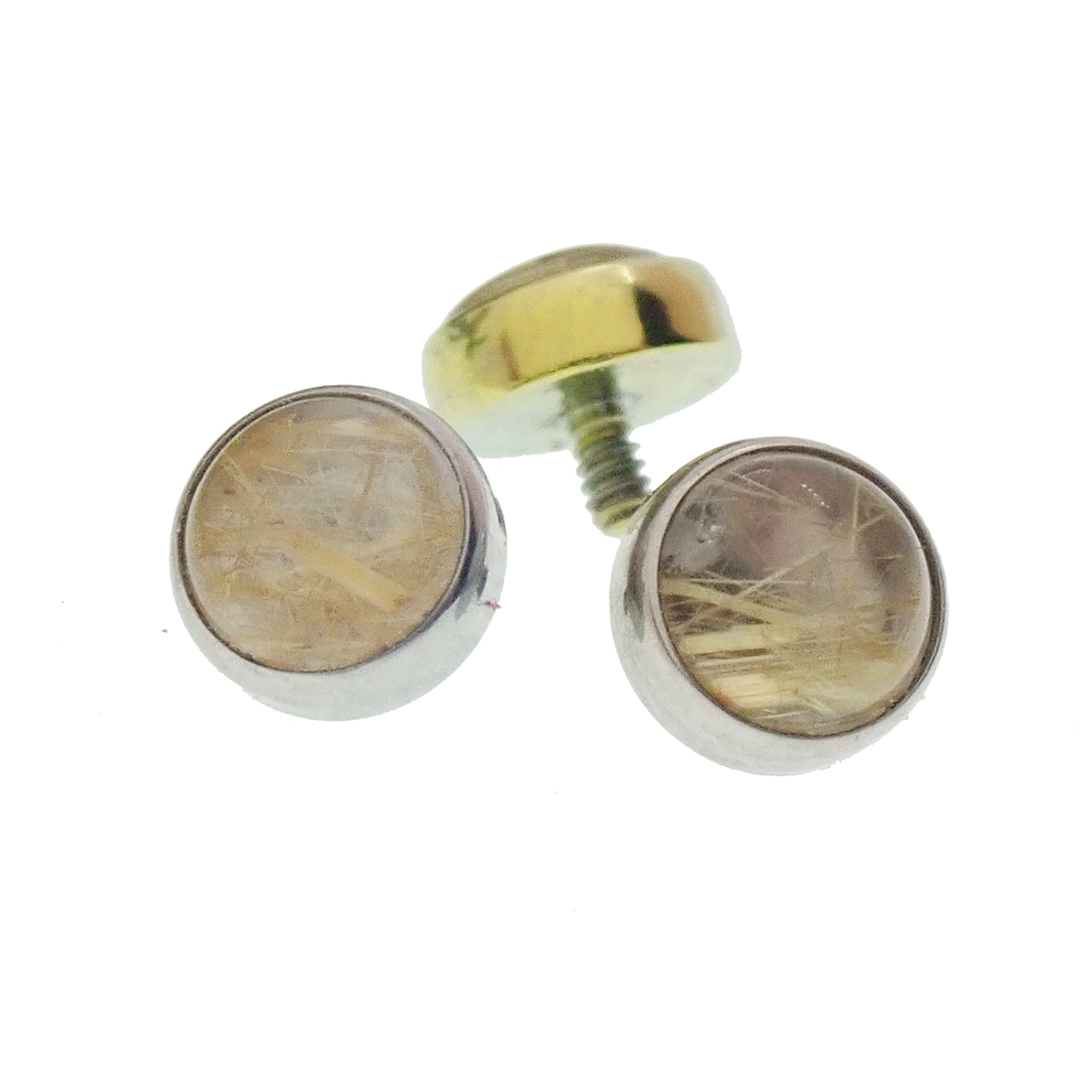 Internally Threaded Rutilated Quartz 0.9/1.2mm