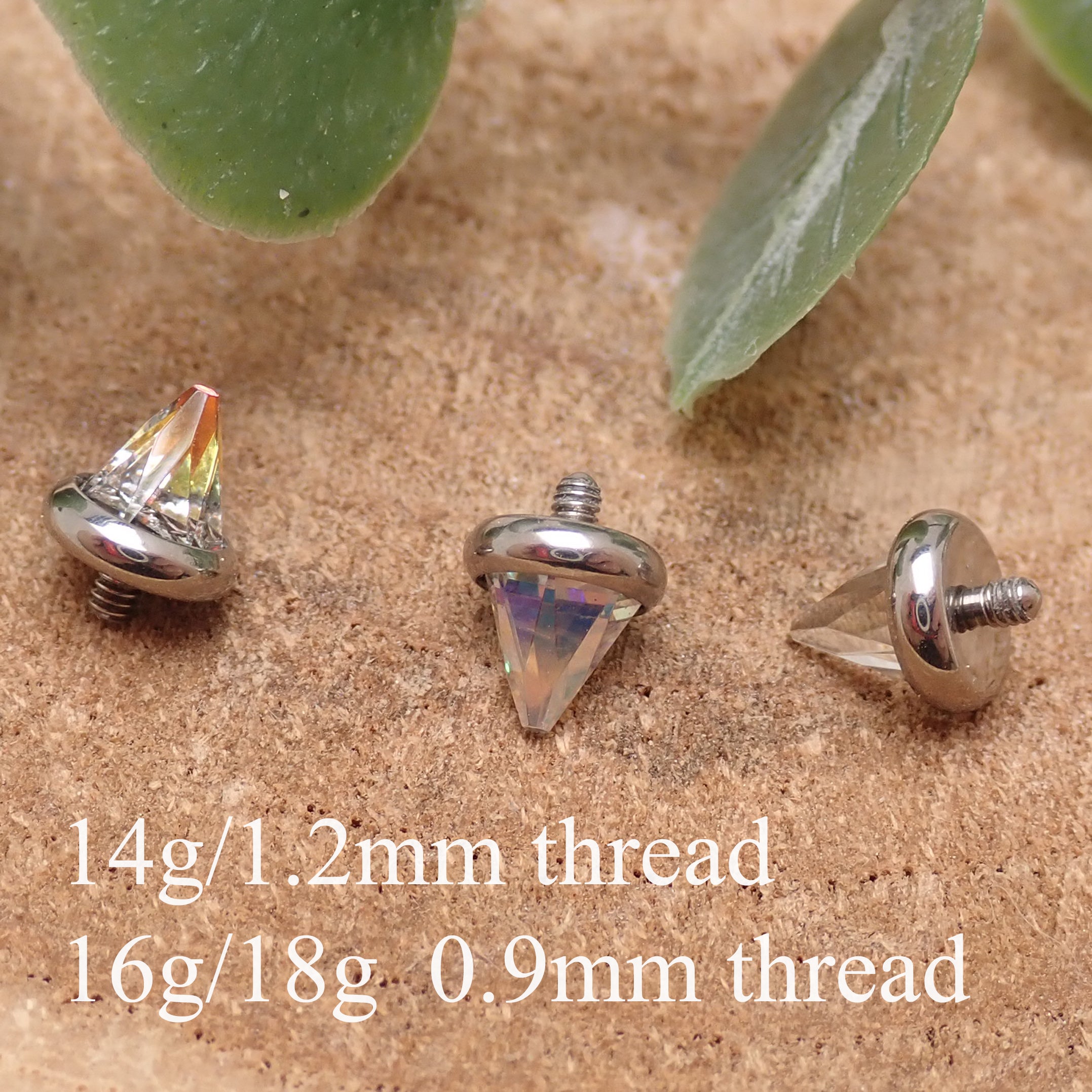 Swarovski Cone  0.9/1.2mm thread
