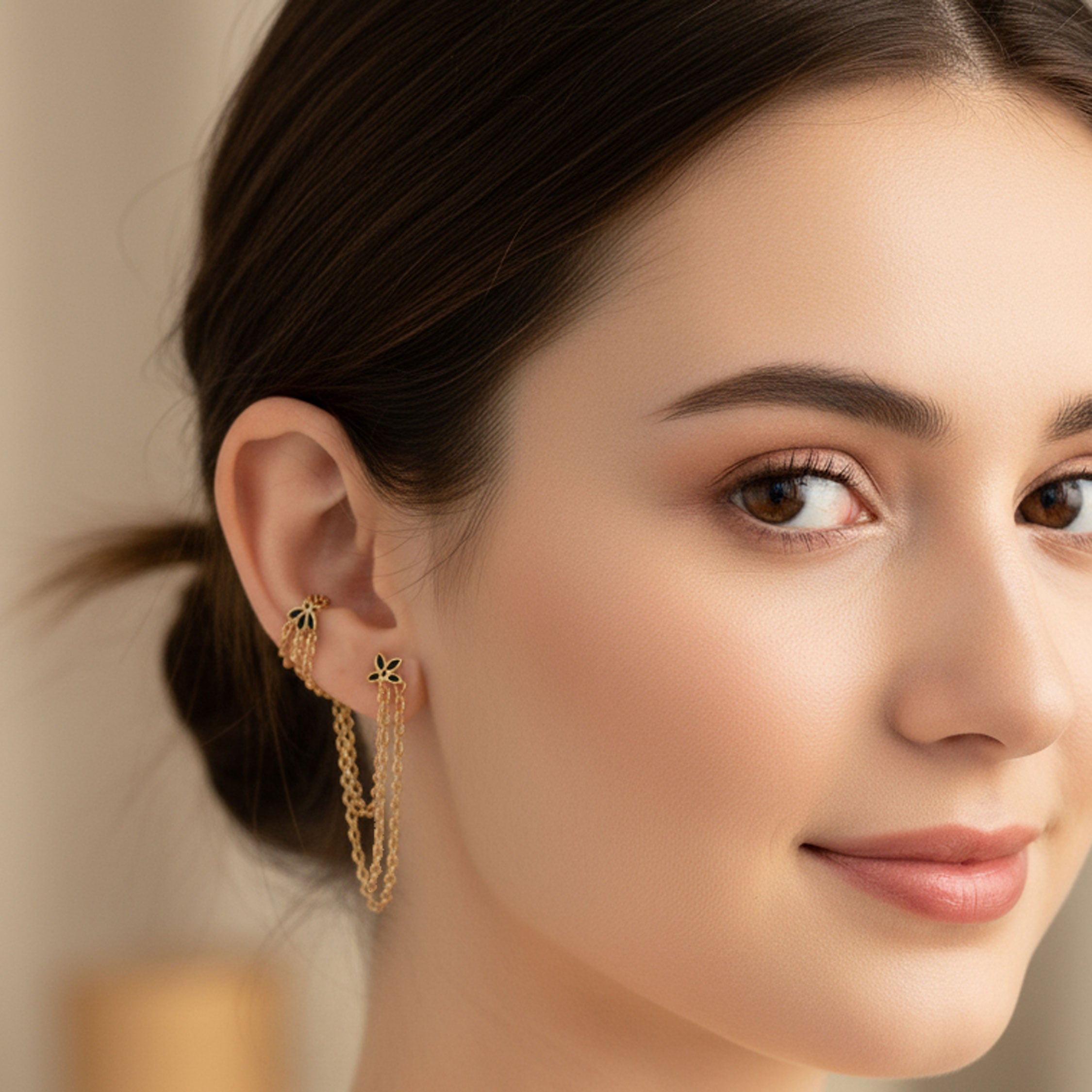 PVD Gold Titanium Triple Add on Chain