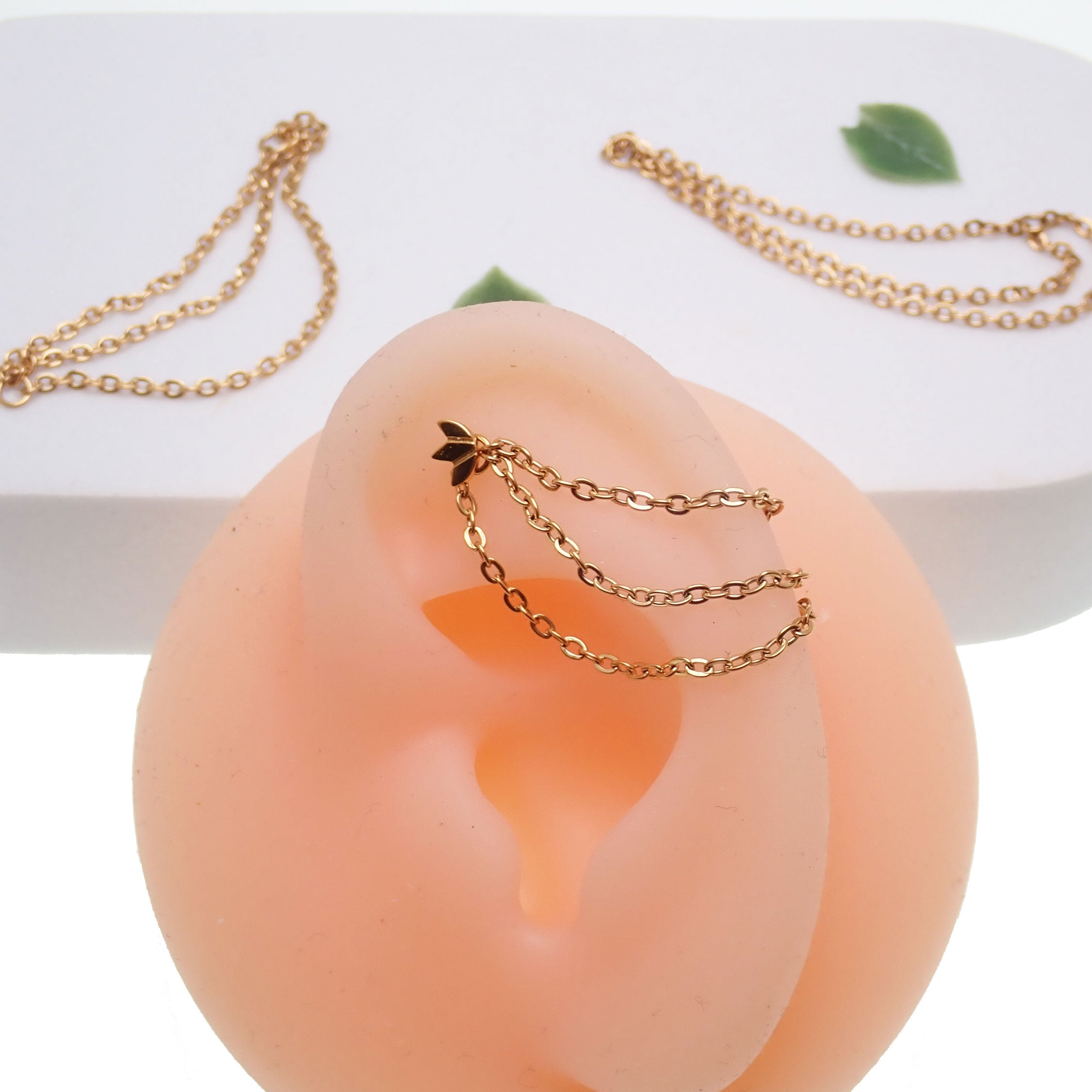 PVD Gold Titanium Triple Add on Chain