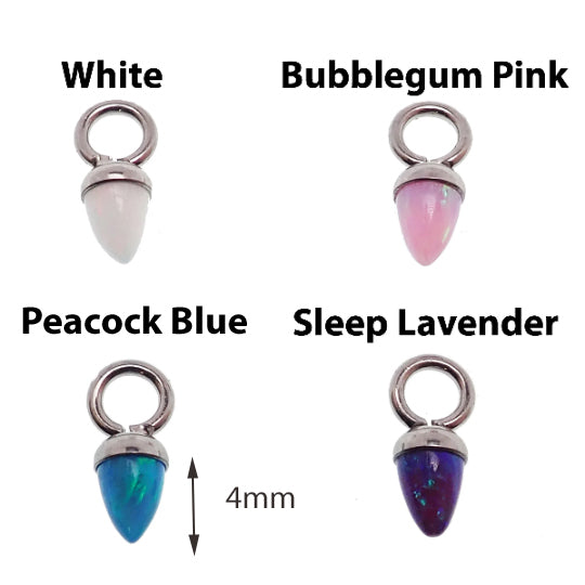 Opal Cone Charm Titanium