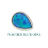 Internally Threaded Opal Bezel Teardrop 1.2mm