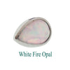 Internally Threaded Opal Bezel Teardrop 1.2mm