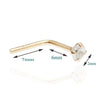 14K Nose Stud CZ 2mm