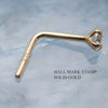 14K Nose Stud CZ 2mm