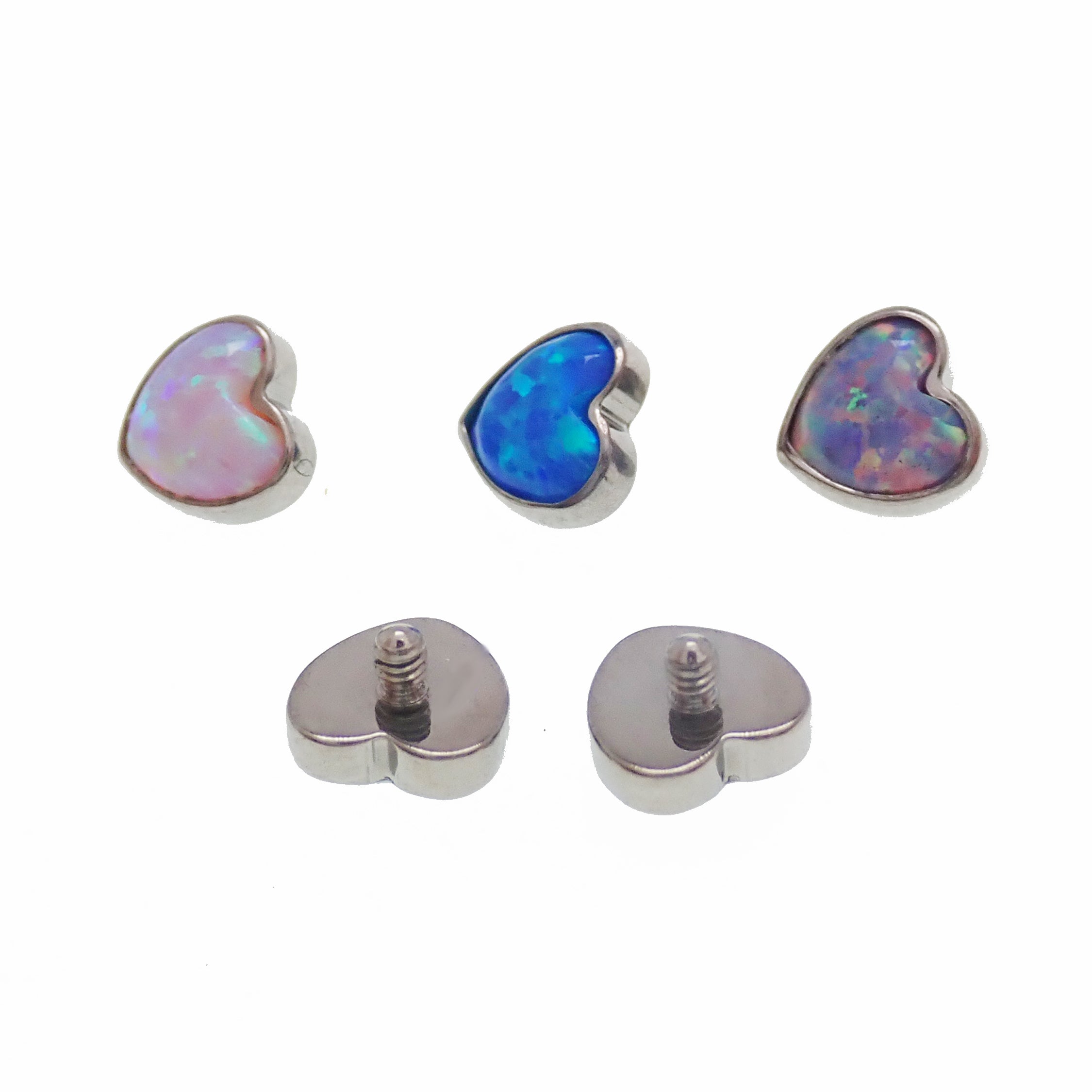 Opal heart 1.2mm thread attachment