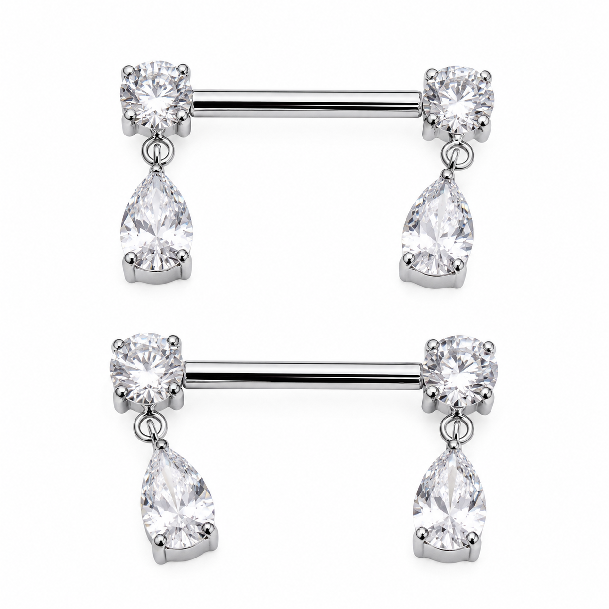 Threadless  Nipple Ring 14g 14mm 9/16''  Pair