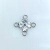 Heart CZ Charm Titanium