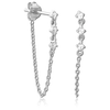 925 Sterling Silver Chain Earrings Pair 20g