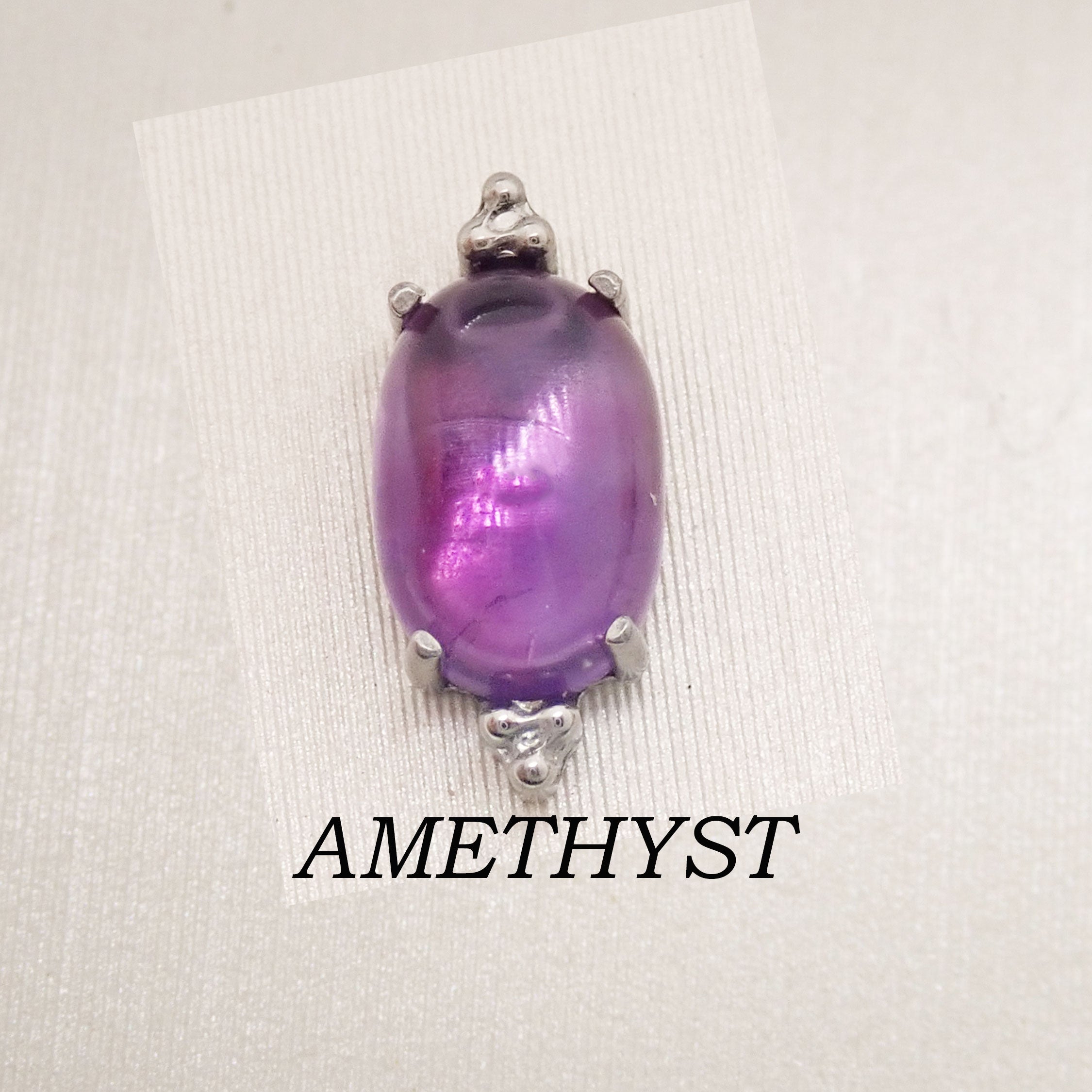 Natural Stone Beaded Oval top (0.9mm thread)