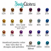 CZ Star Dermal Top, 14g (1.2mm thread)