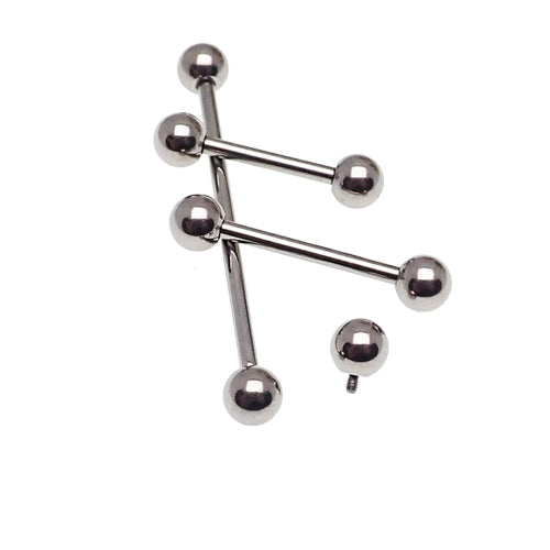 Internally Threaded Titanium Barbell 16g