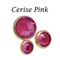 PVD Gold Titanium CZ disc ends 0.9/1.2mm