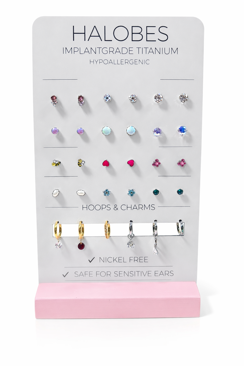 Halobes Earring Display EMPTY - magpie body jewelry