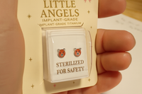 Implant Titanium Cute Sterilized Earrings 20g