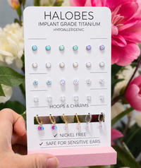 Implant Titanium Earrings Starter Display Sugarplum Collection