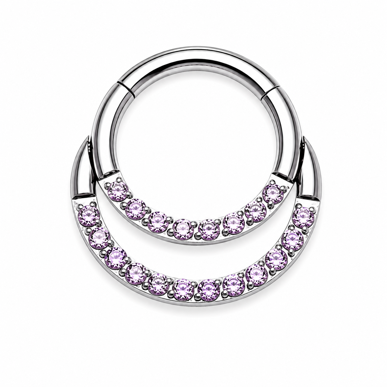 Septum/ Daith Titanium Clicker 16g 8MM 5/16''