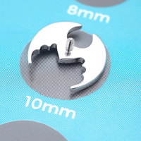 Winged Heart Internally Threaded top 0.9mm