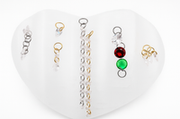 CZ Charm Add-Ons Fits Huggies Implant Grade ASTM F-136