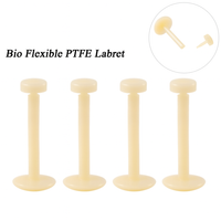 Bio flex Skin color assorted flatbacks pack of 25 -16g - magpie body jewelry