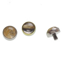 Internally Threaded 4mm Rutilated Quartz 0.9/1.2mm