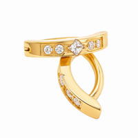 PVD Gold Titanium Belly Clicker 14g
