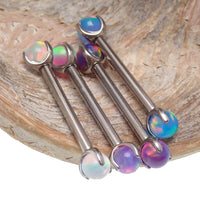 Internally Threaded 4mm Jelly Opal Ball  1.2mm