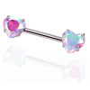 14G 14mm Heart Nipple Barbell – Internally Threaded