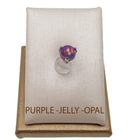 Internally Threaded 4mm Jelly Opal Ball  1.2mm