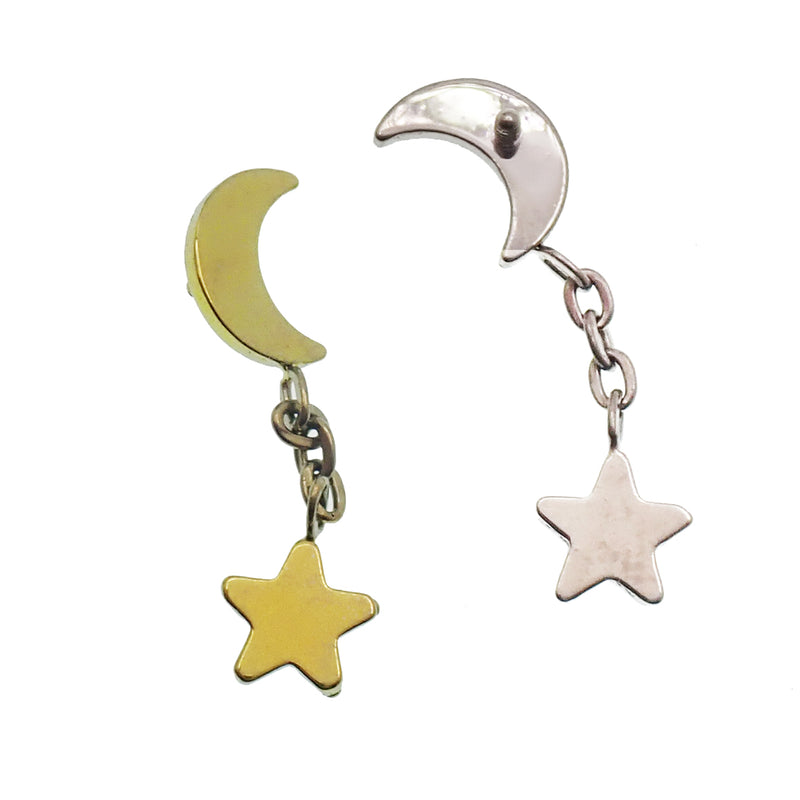 Internally Threaded Moon Star Dangle 0.9mm