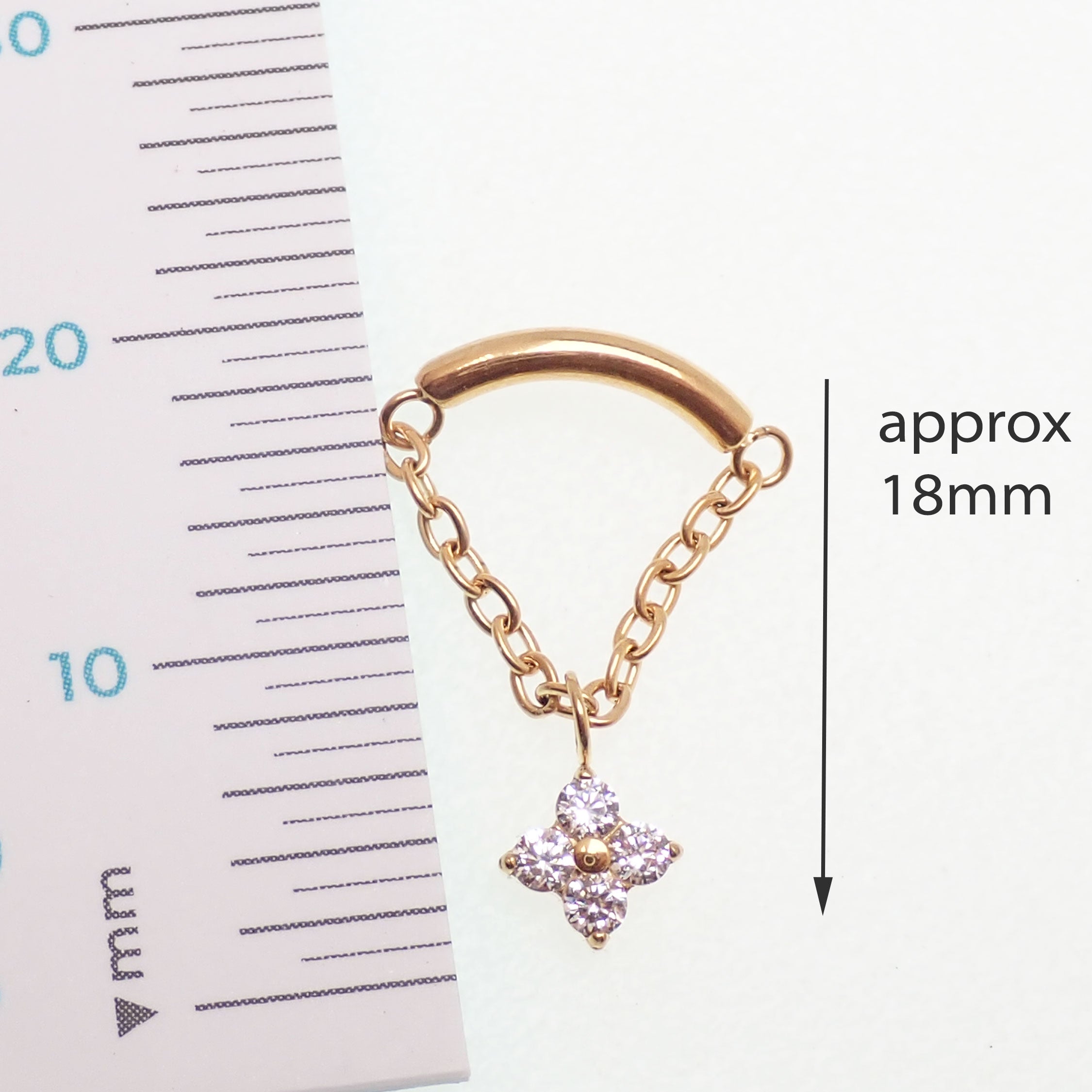 Hidden Helix 18k PVD Titanium 0.9mm