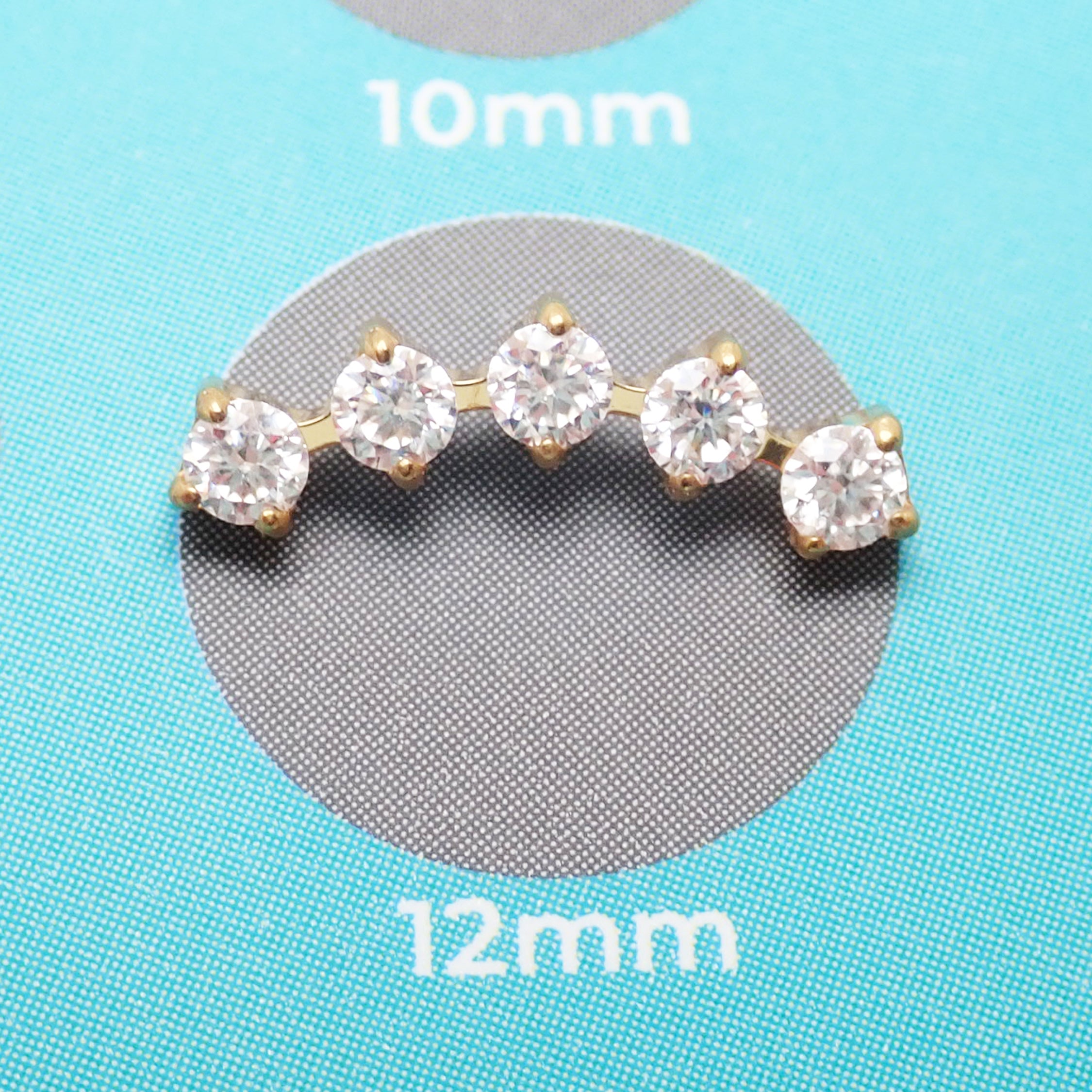 Arched CZ Helix 0.9mm Thread