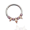 Marquise Champagne & Pink CZ Clicker