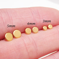Titanium Disc Earrings 3mm/4mm/5mm 20g - magpie body jewelry