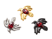 Trioof Gem stone Bird raven wholesale 16g top