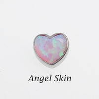 Opal heart 1.2mm thread attachment