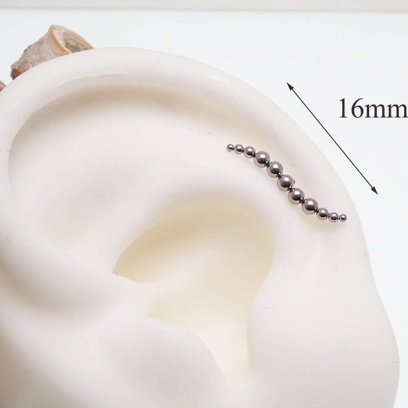 Internally Threaded Beaded Curve 0.9mm