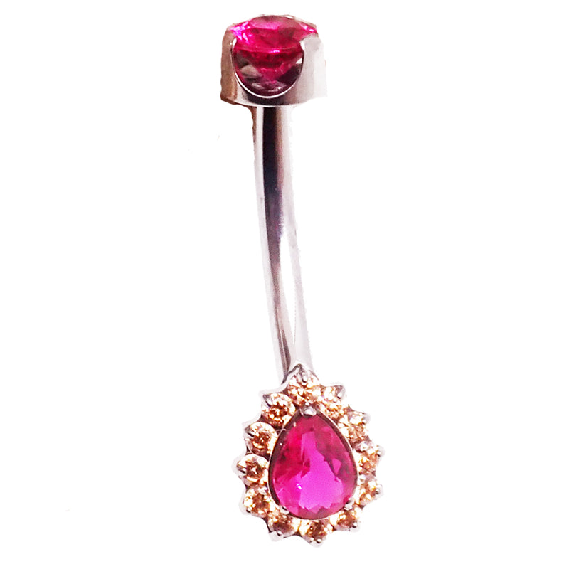 Titanium Cerise Pink  Navel Curve