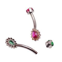 Titanium Cerise Pink  Navel Curve