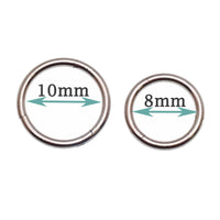 Implant grade titanium white opal sun hinge clicker body jewelry in 16g with 8mm or 10mm size for ear or septum piercing.